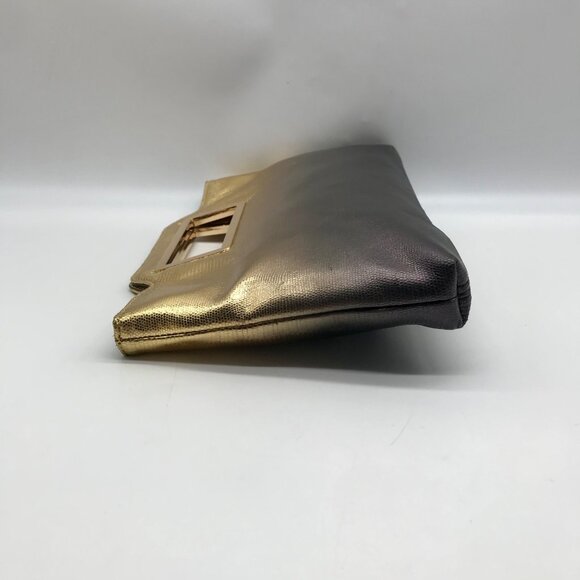 I.N.C. International Concepts Metallic Gold & black Judith Convertible Clutch - Picture 3 of 11
